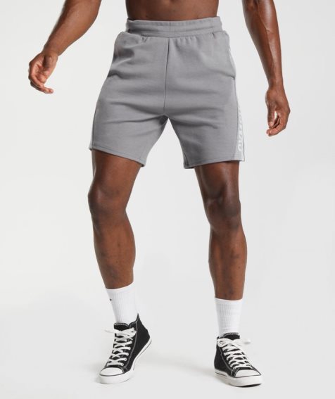 Men's Gymshark Bold React 5" Shorts Grey | CA 15078A